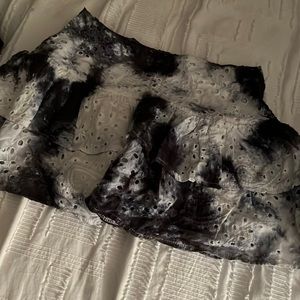 Eyelet tie dye skirt